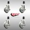 Service Caster 5 Inch 316SS Gray Poly Swivel 1-7/8 Inch Expanding Stem Caster Set Brake SCC SCC-SS316EX20S514-PPUB-TLB-178-4 - alternate 4